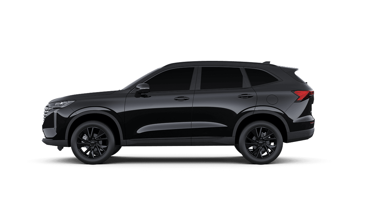 Side view of an SUV with service hotspots